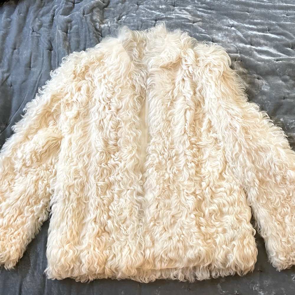 Vintage Mongolian/Tibetan lamb jacket❄️